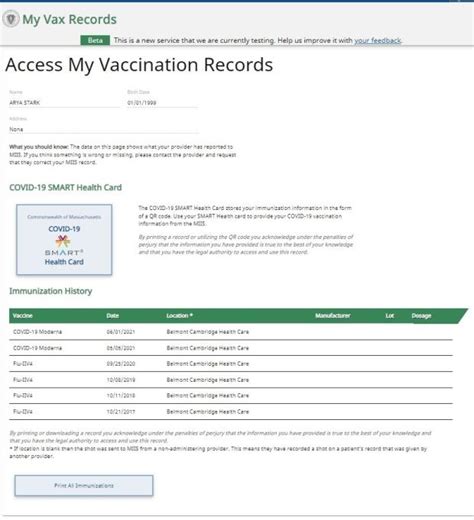 covid 19 smart health card ma|Massachusetts Vaccination Records .